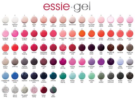 essie blue nail color chart.